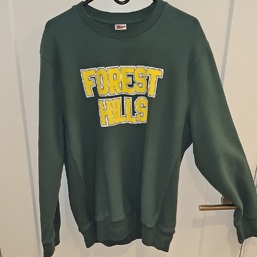 J. Crew Dark Green Crewneck Sweater